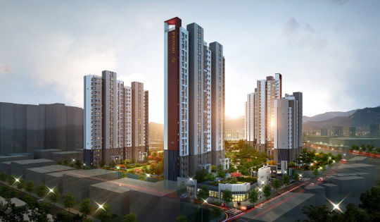 서산 푸르지오 더 센트럴 투시도.   대우건설 제공